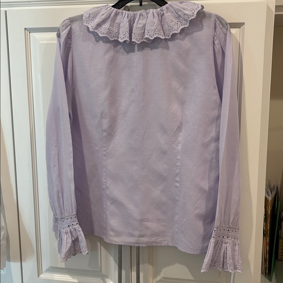 J.Crew Ruffle collar blouse - Picture 9 of 11